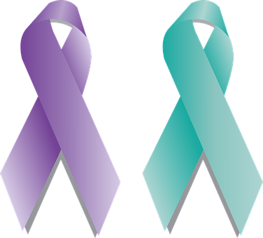 Awareness Ribbon Duo Graphic PNG