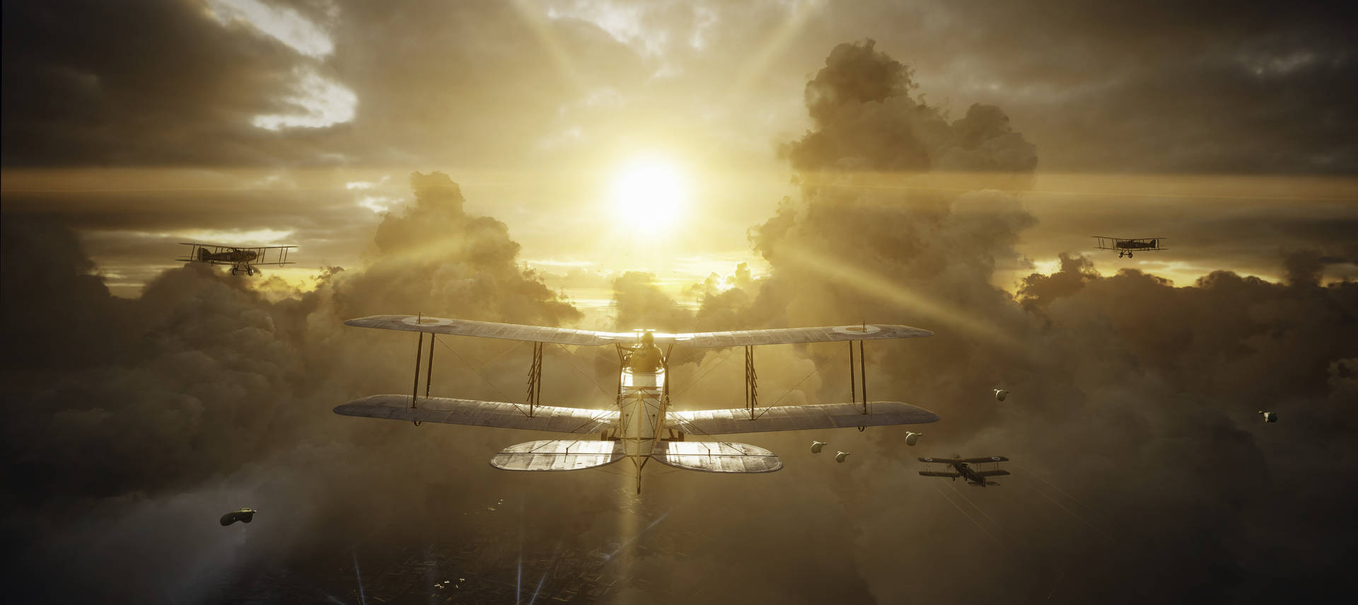 Awesome 4K BF1 Fighter Wing Wallpaper