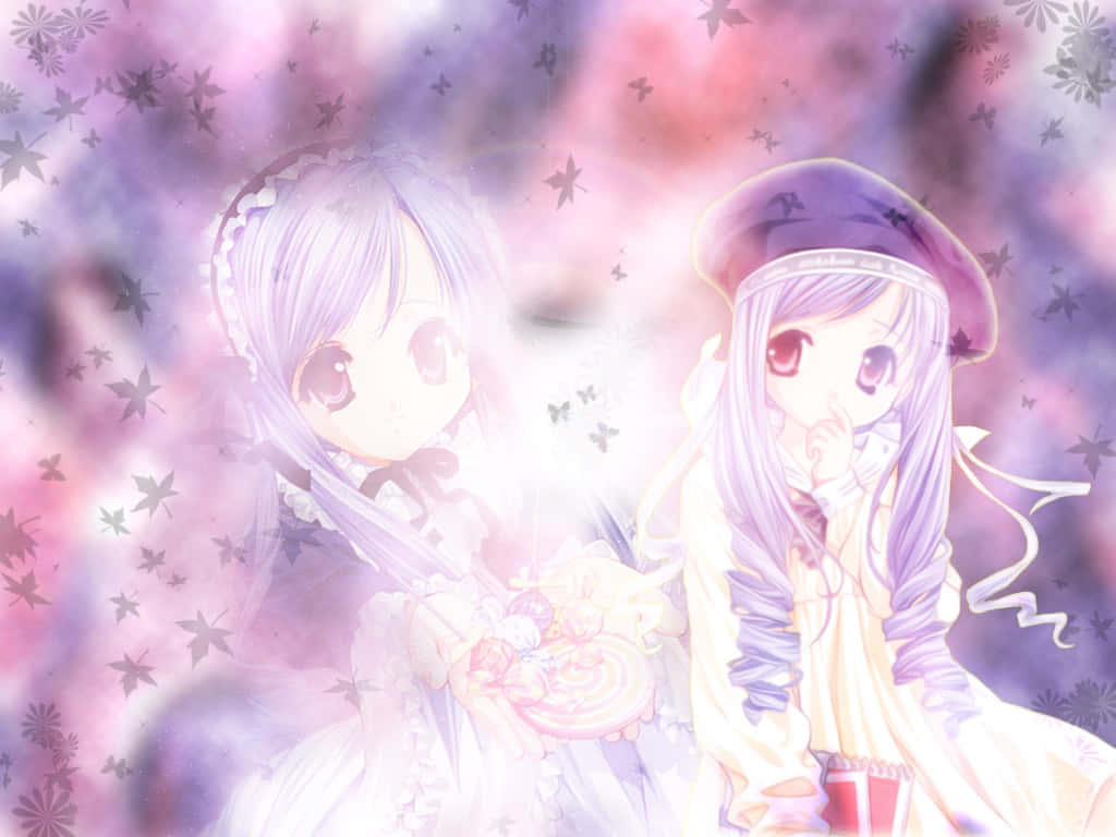 Awesome Anime Digital Art Of Cute Sister Wallpaper