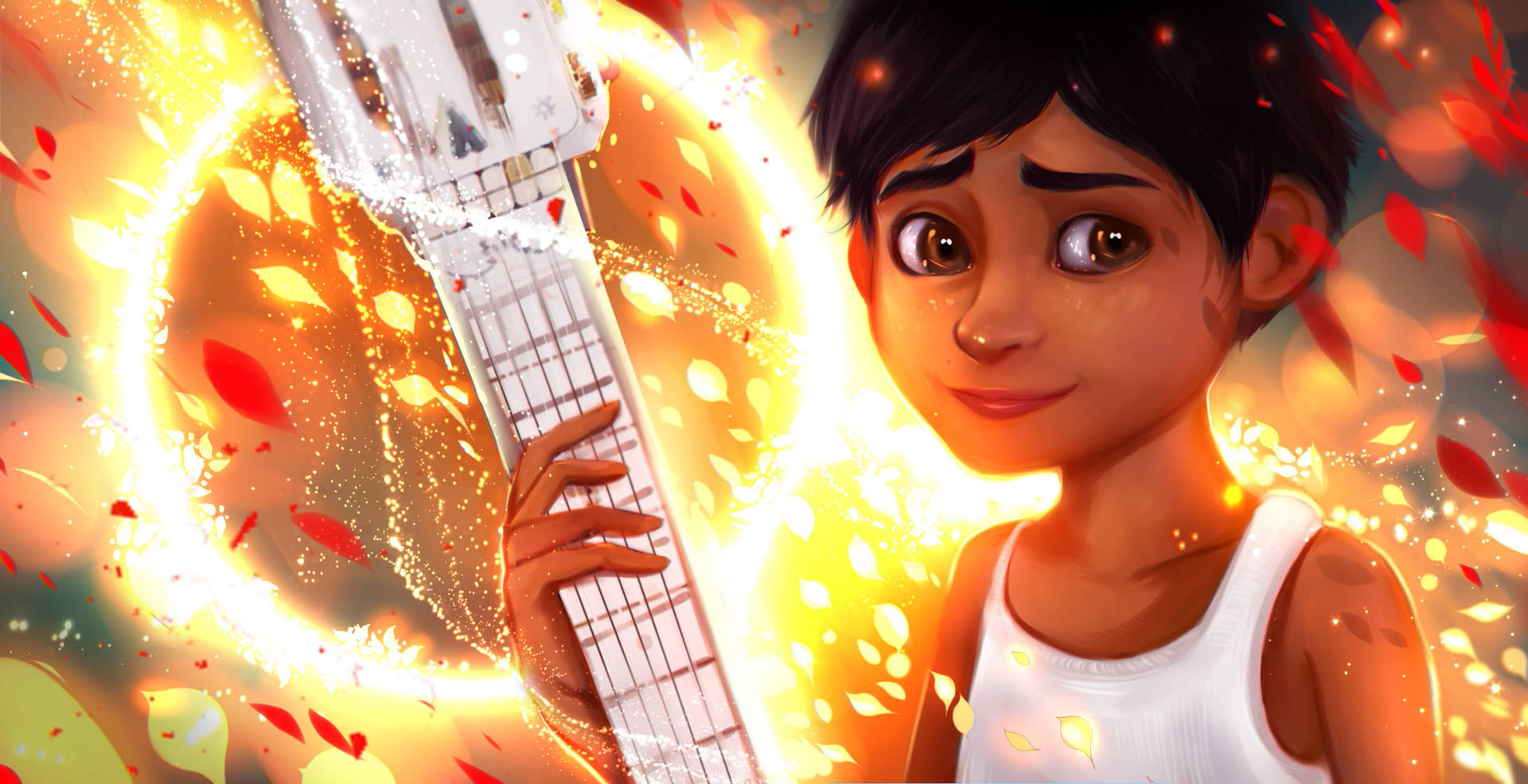 Awesome Art Of Coco Character Miguel Wallpaper