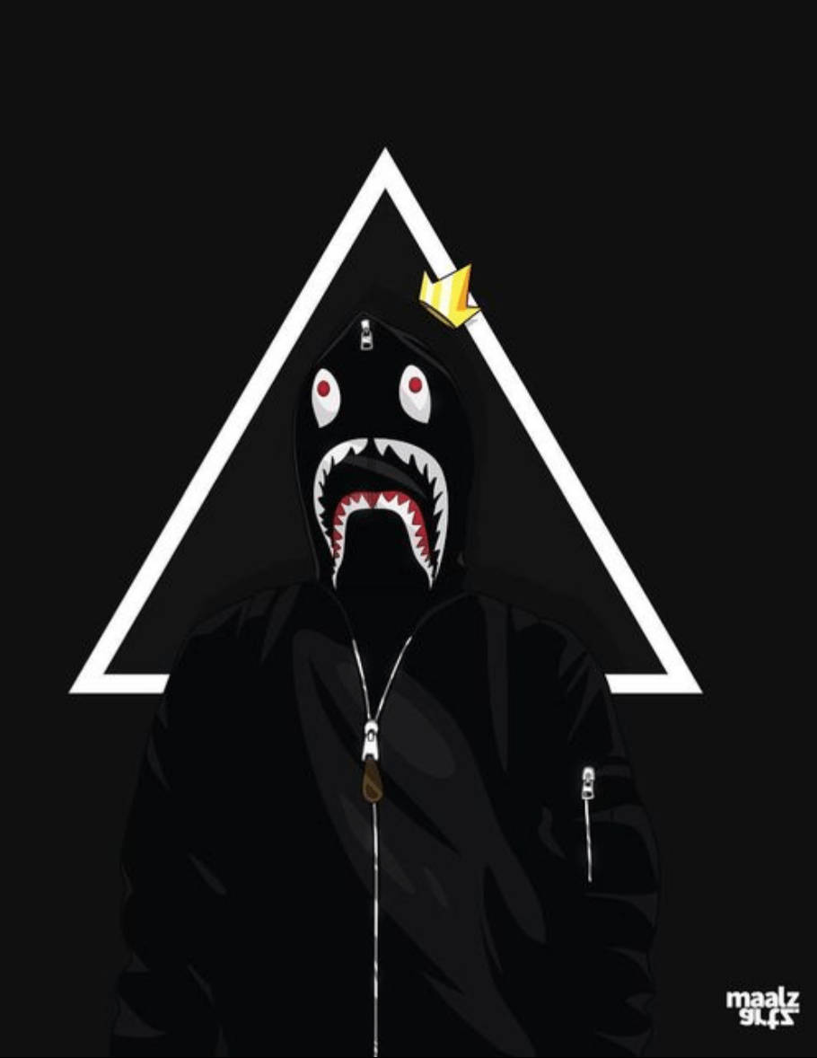 Look Awesome In Bape's Signature Shark Hoodie Wallpaper