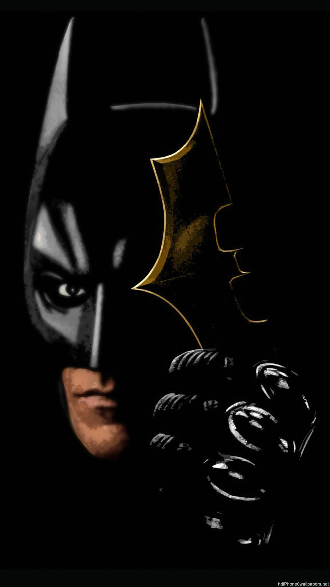 Wallpaper!den Capeklädda Hjälten - Grymt Batman Iphone Bakgrundsbild! Wallpaper