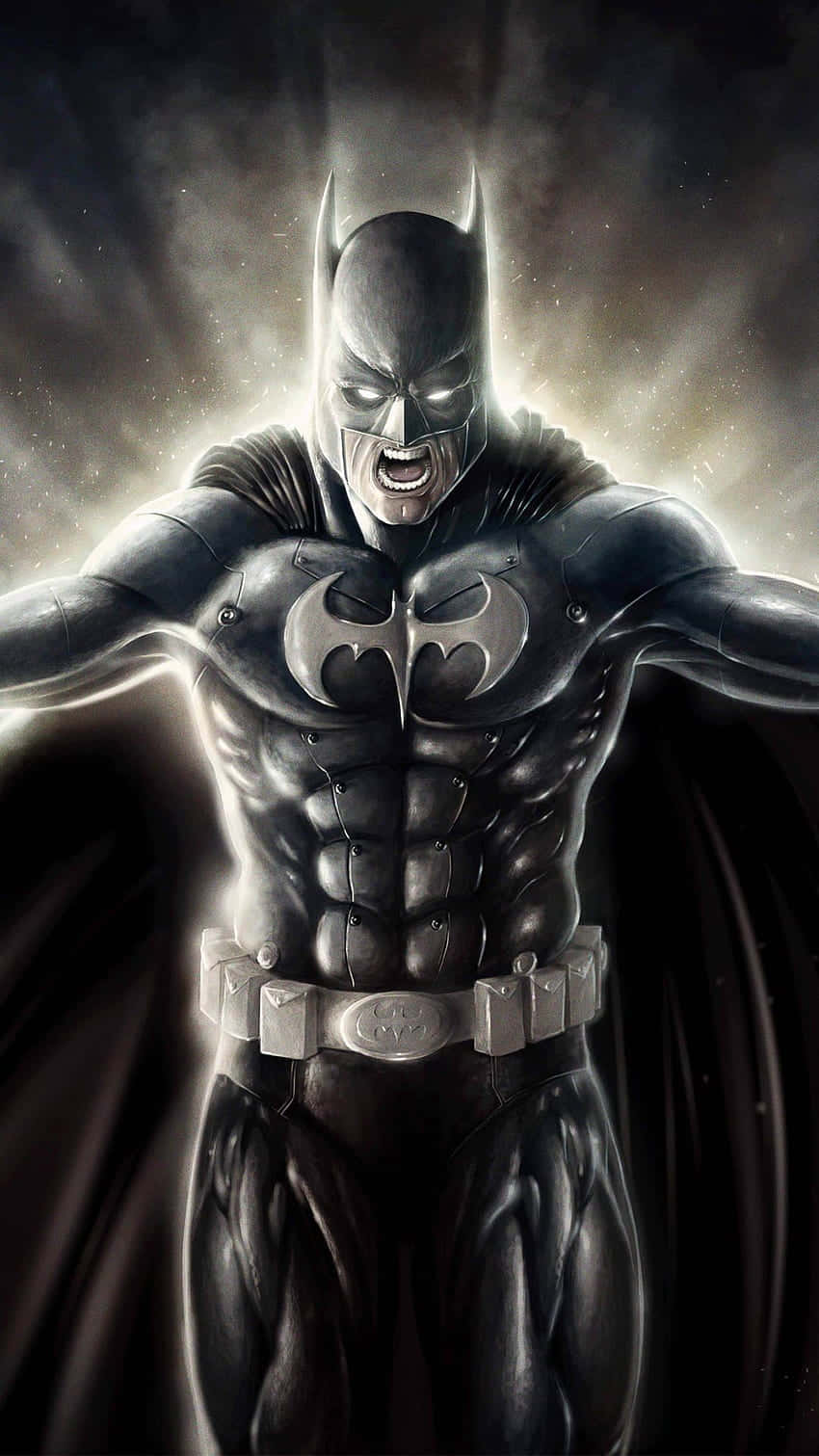 Udløs din indre superhelt med det awesome Batman iPhone tapet. Wallpaper