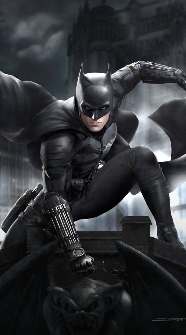 ¡consigueel Increíble Batman Para Iphone Y Siéntete Como El Héroe! Fondo de pantalla