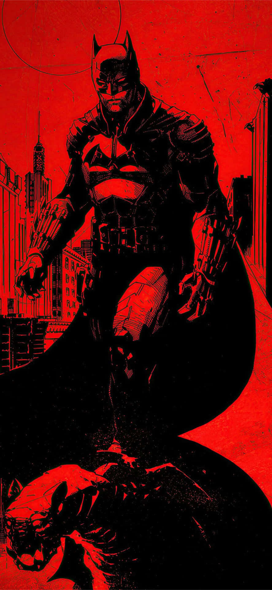 Bliredo Att Vara Fantastisk Med Den Coola Batman-telefonen! Wallpaper