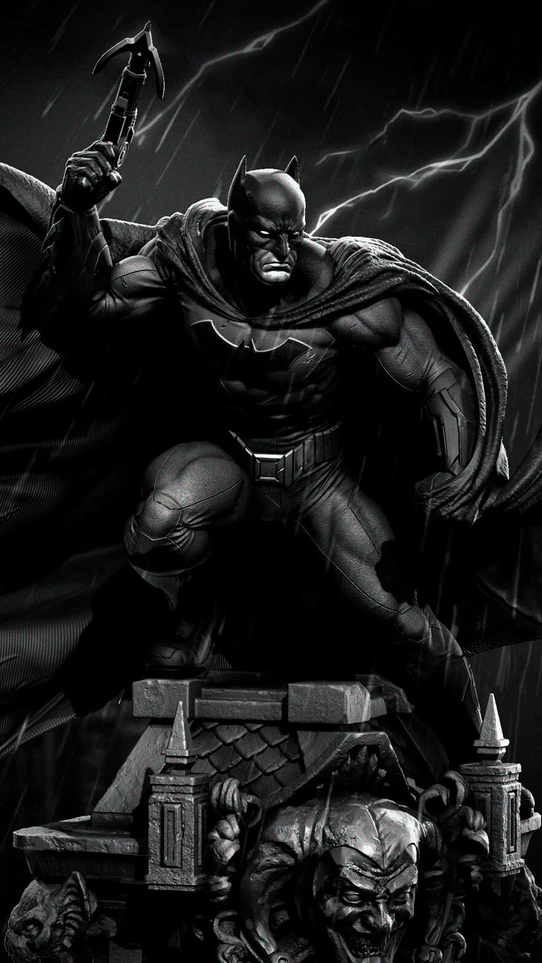 Bildepisk Batman I Aktion. Wallpaper