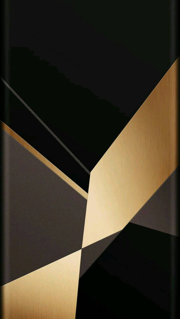 Awesome Black And Gold Design Wallpaper