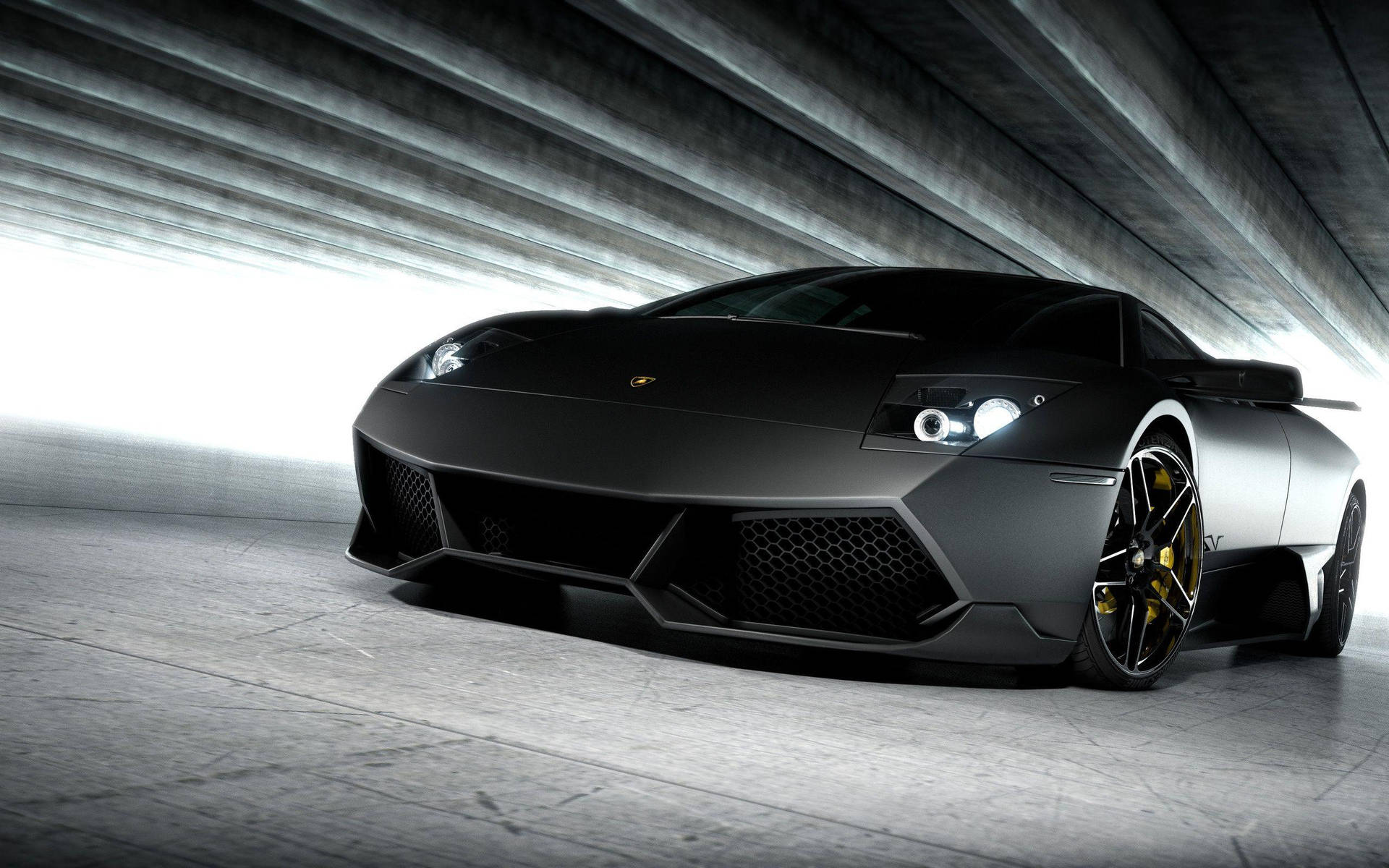 Awesome Black Lamborghini Wallpaper