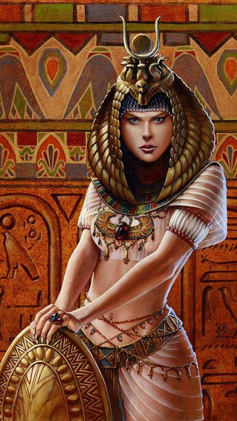 Awesome Cleopatra Artwork Portrait Wallpaper