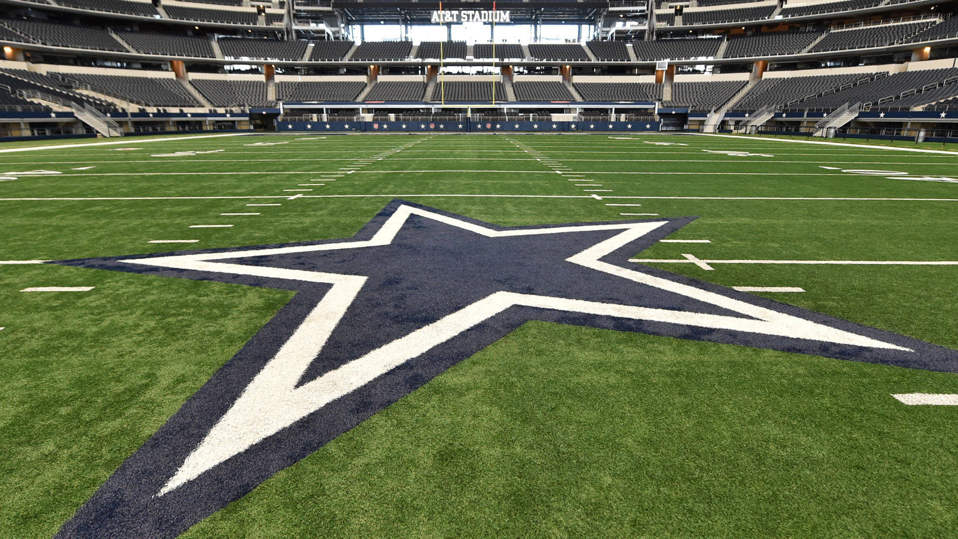Awesome Dallas Cowboys Star On A Field Wallpaper