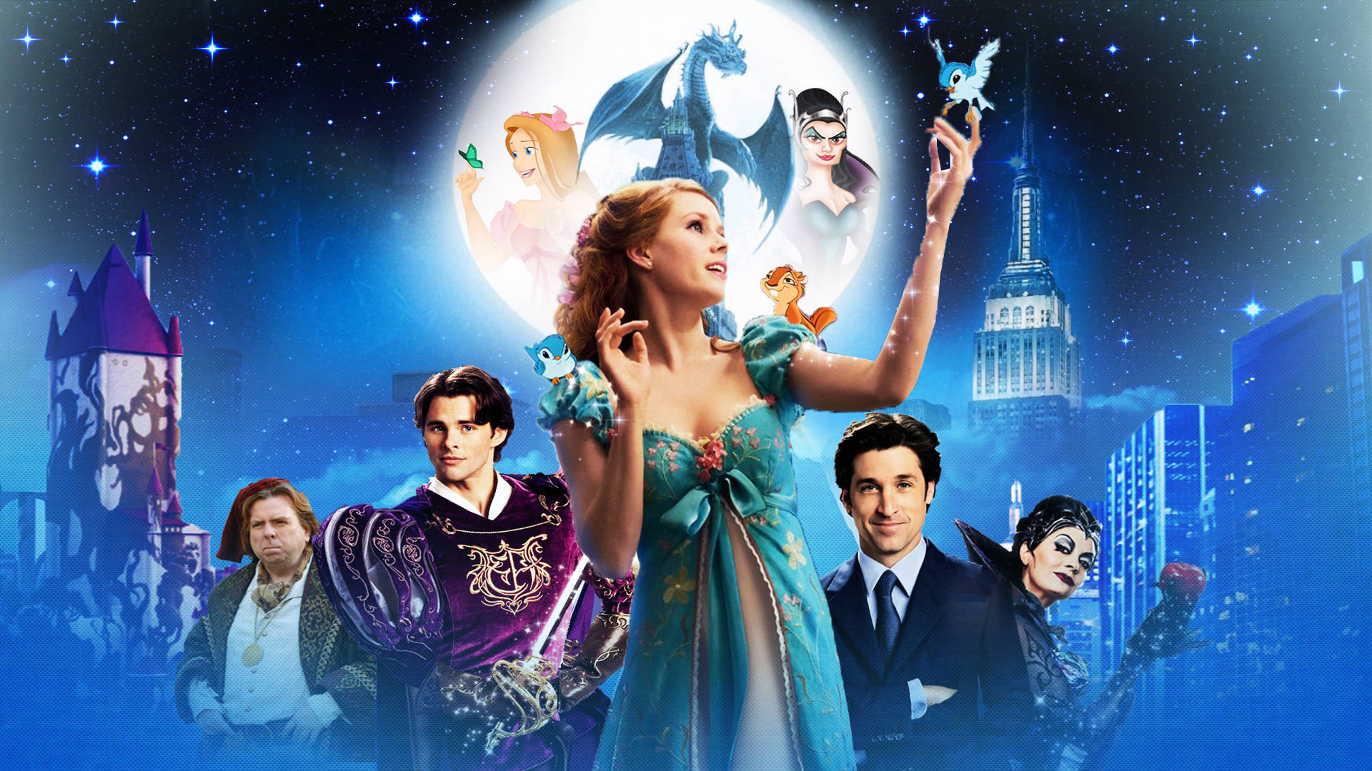 Awesome Enchanted Disney Movie Poster Wallpaper