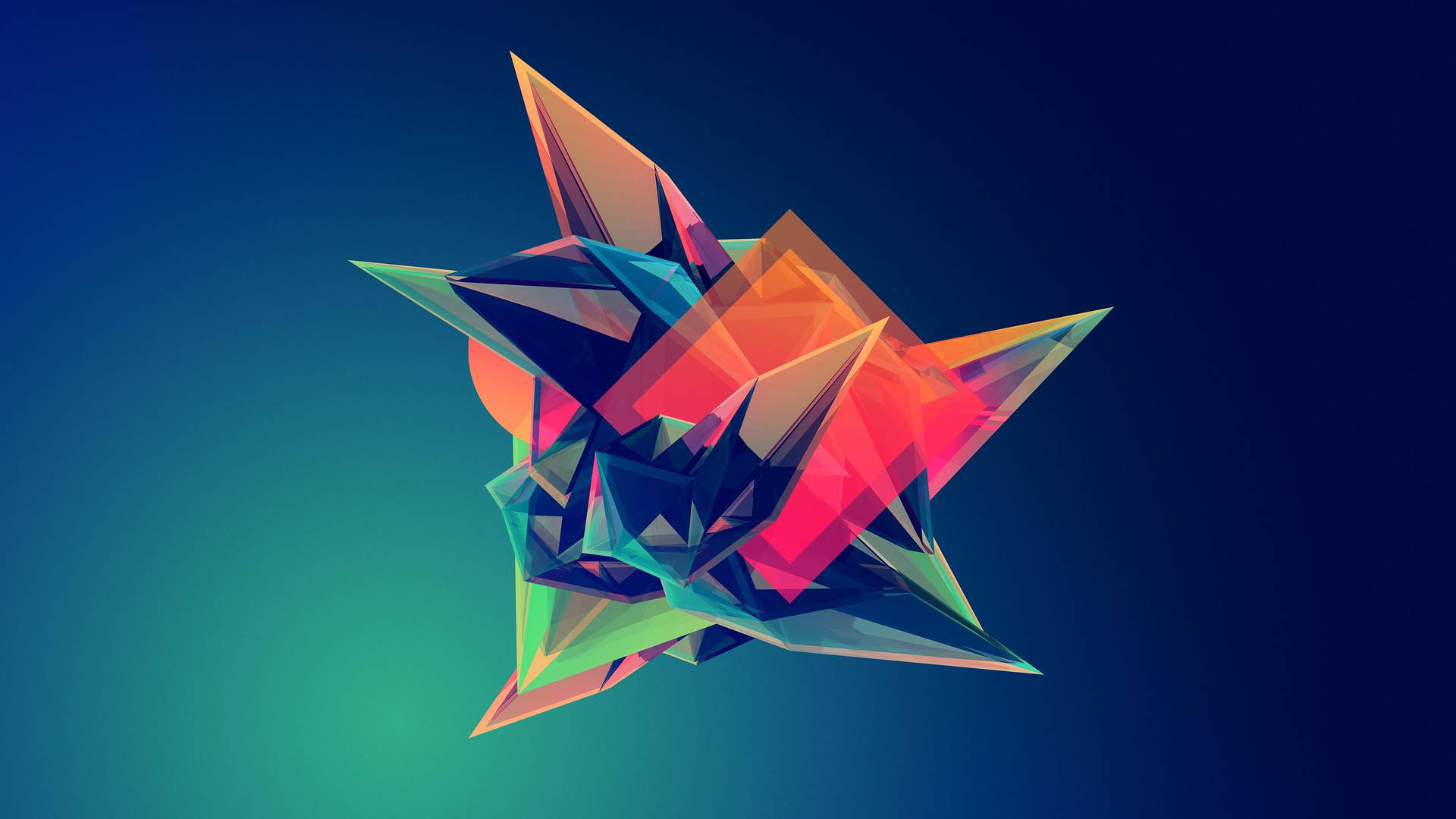 Awesome Geometric Shapes Origami Wallpaper