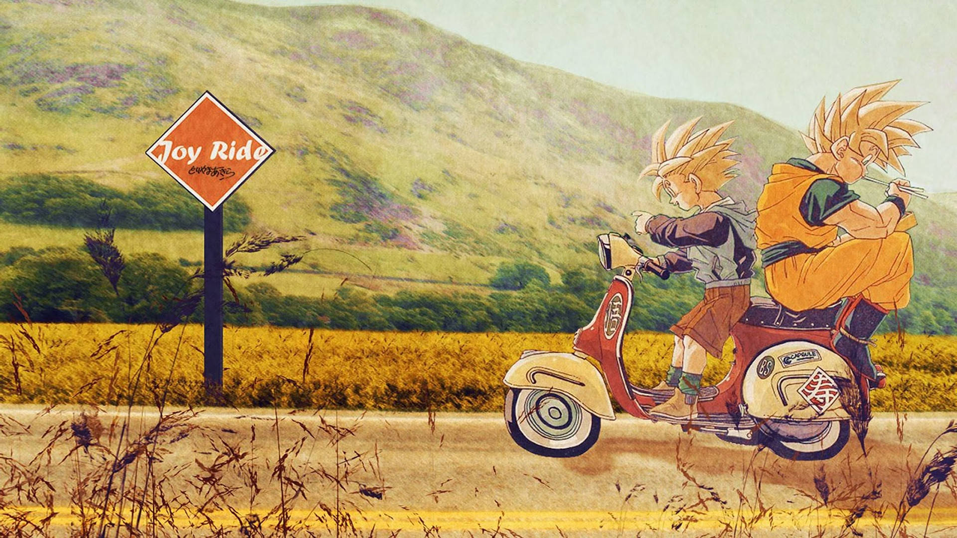 Awesome Goku Joy Ride Wallpaper
