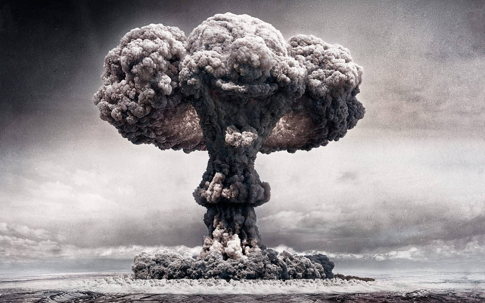 Fantastisk HD atom eksplosion tapet Wallpaper