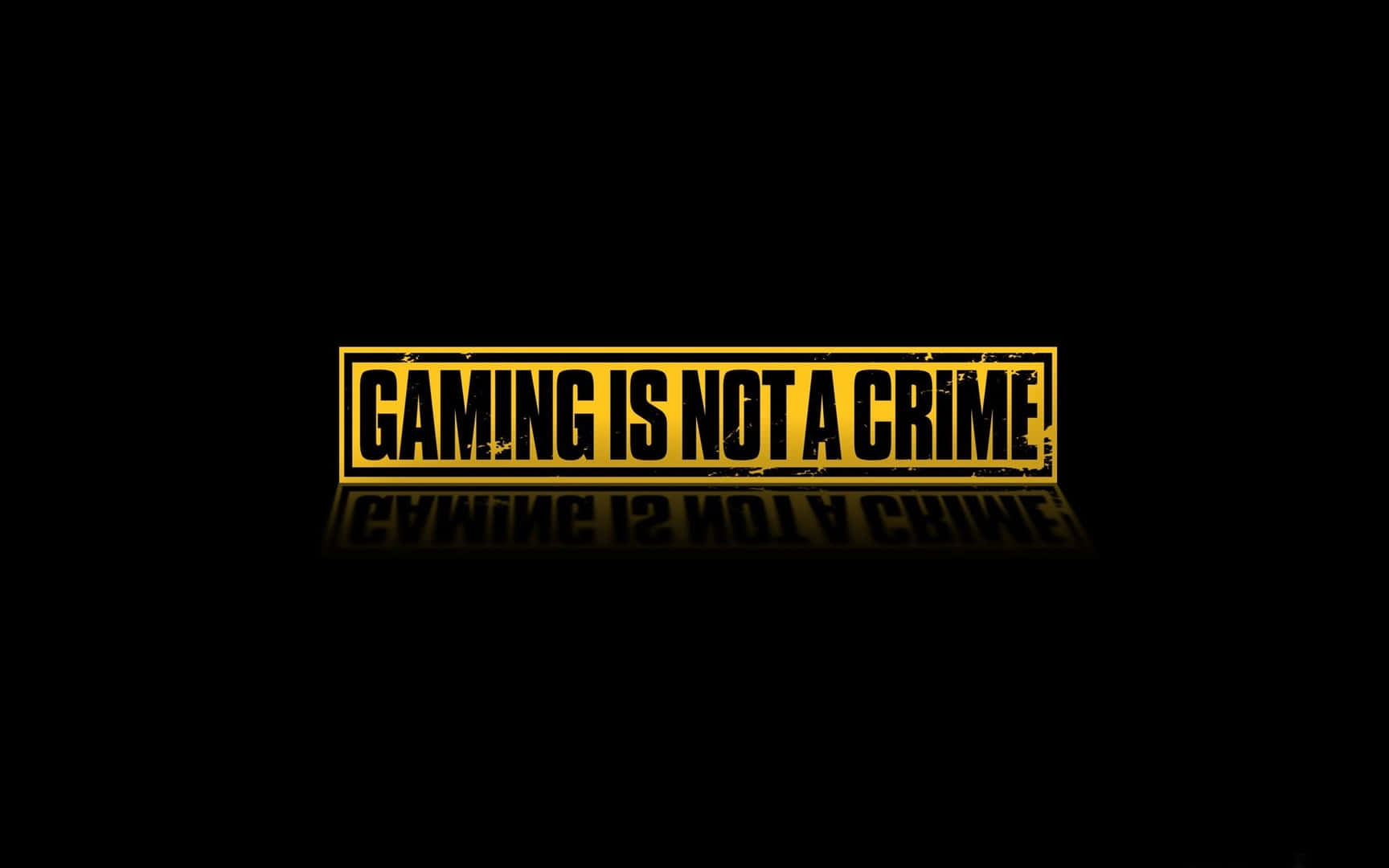 Fantastisk HD Gaming Gaming Ikke En Kriminalitet. Wallpaper