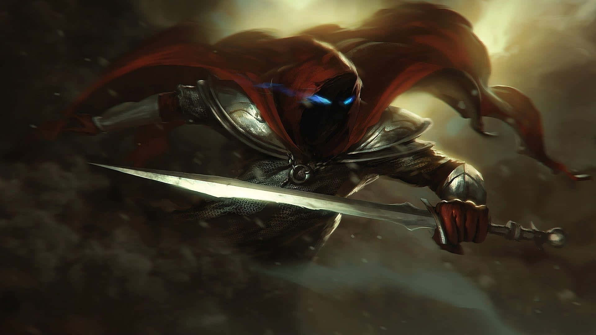 Awesome Hd Gaming Shiny Armor Red Cape Wallpaper