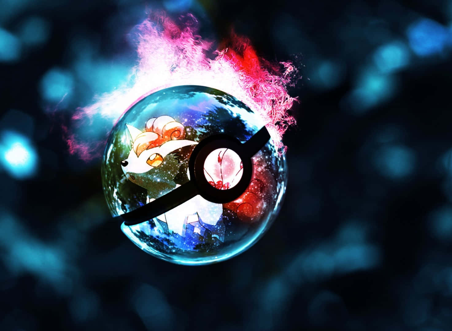Fantastiskthd-spelande Pokemon-boll. Wallpaper