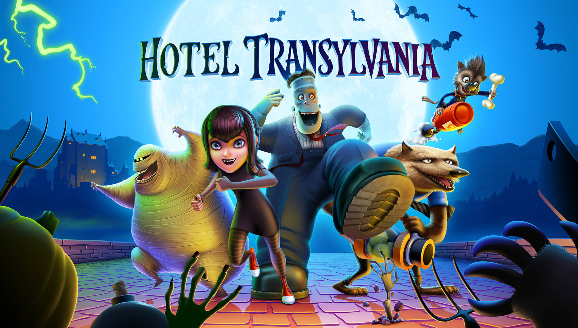Increíblespersonajes De Hotel Transylvania 2 Fondo de pantalla