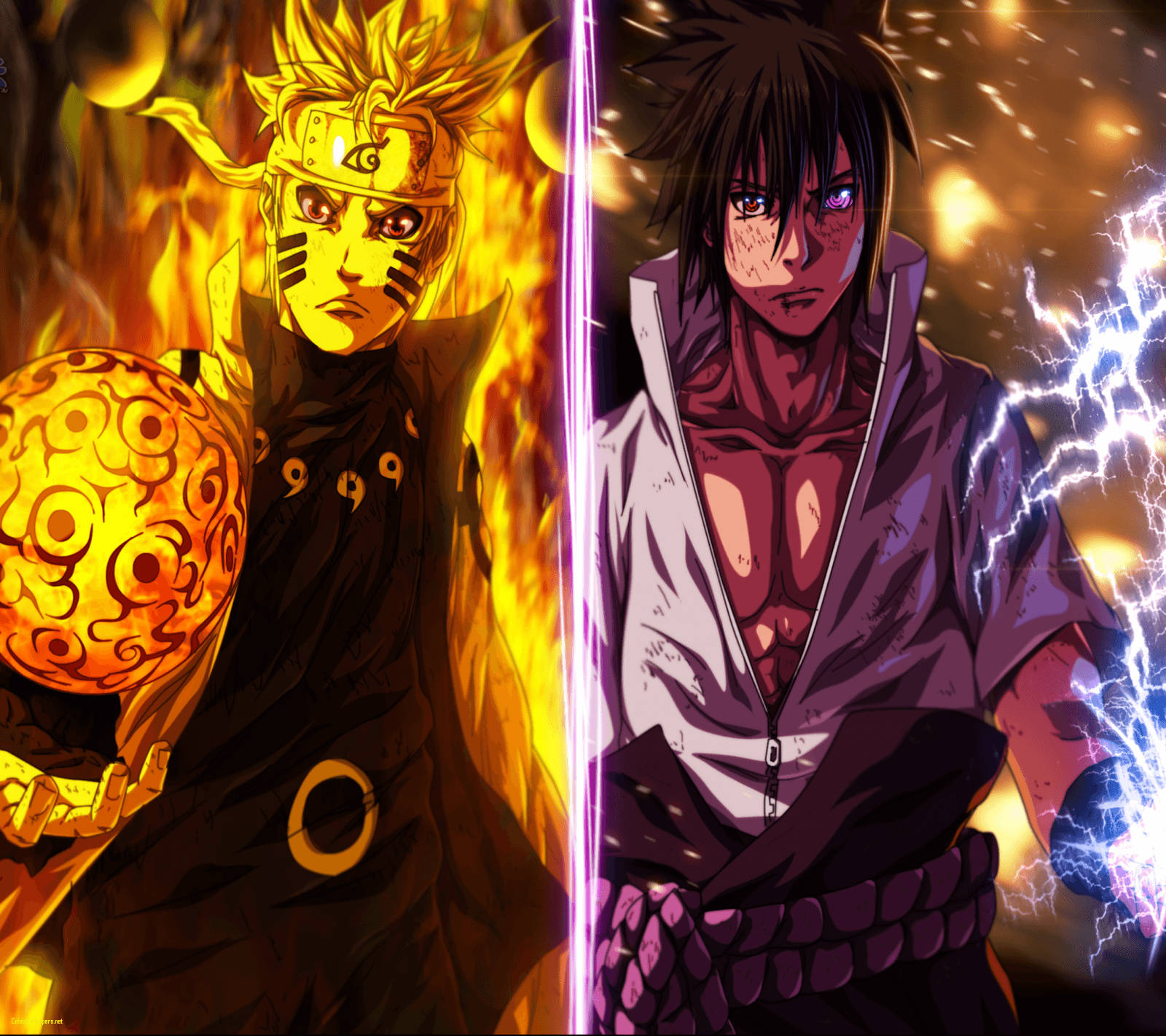 Awesome Naruto And Sasuke Rasengan Picture