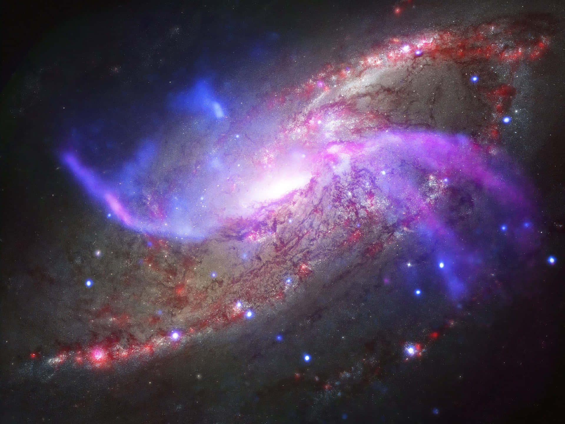 Fantastisk Galakse Fyrværkeri Billede Tapet