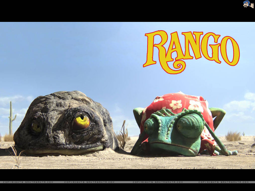 Awesome Poster Of Rango Wallpaper