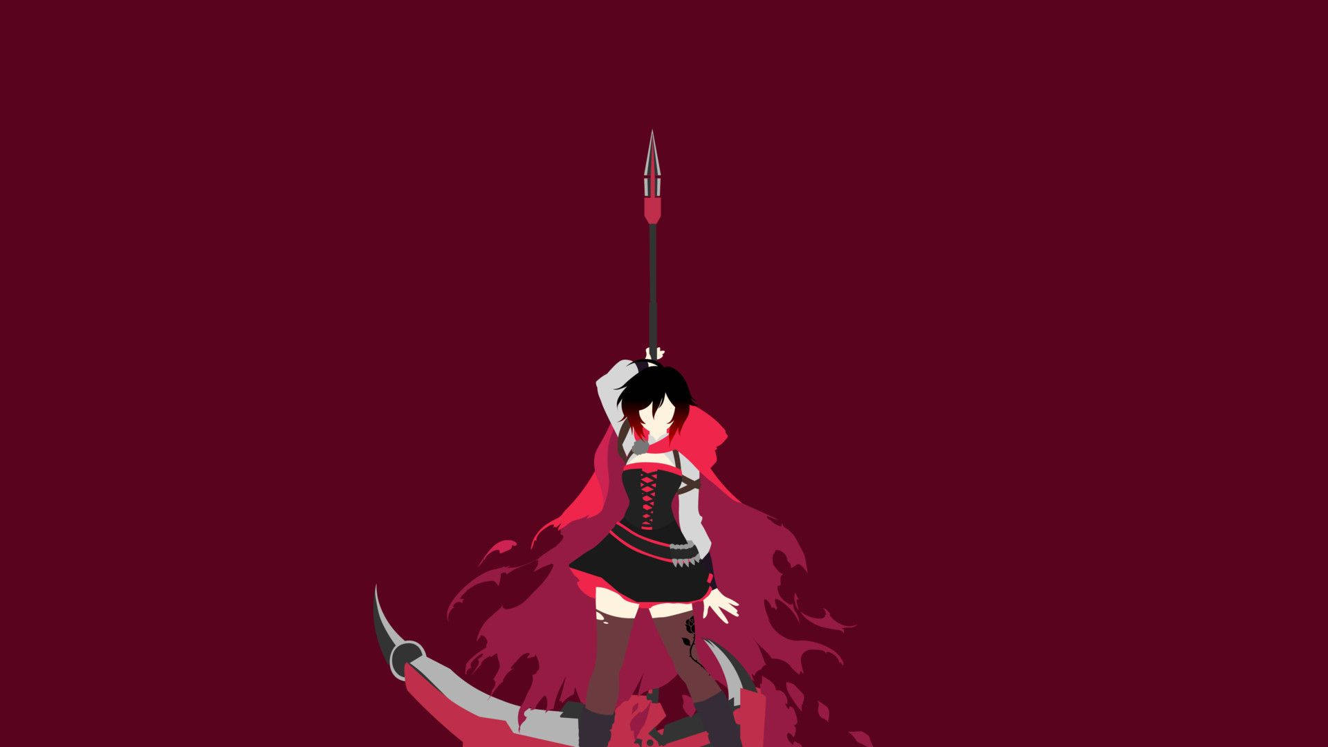 An Awesome Vector Fan Art of RWBY's Ruby Rose Wallpaper