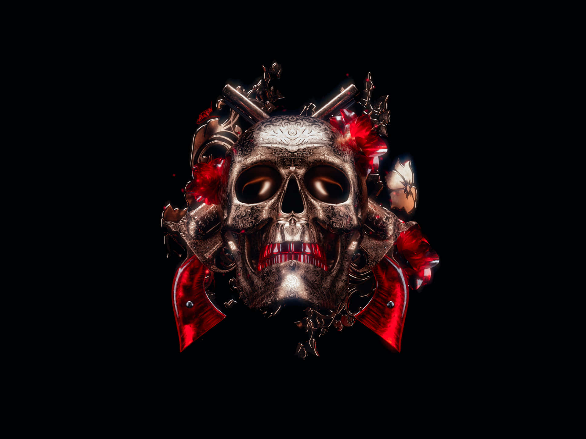 An Awesome Skull for Those Who Dare to be Unique Wallpaper