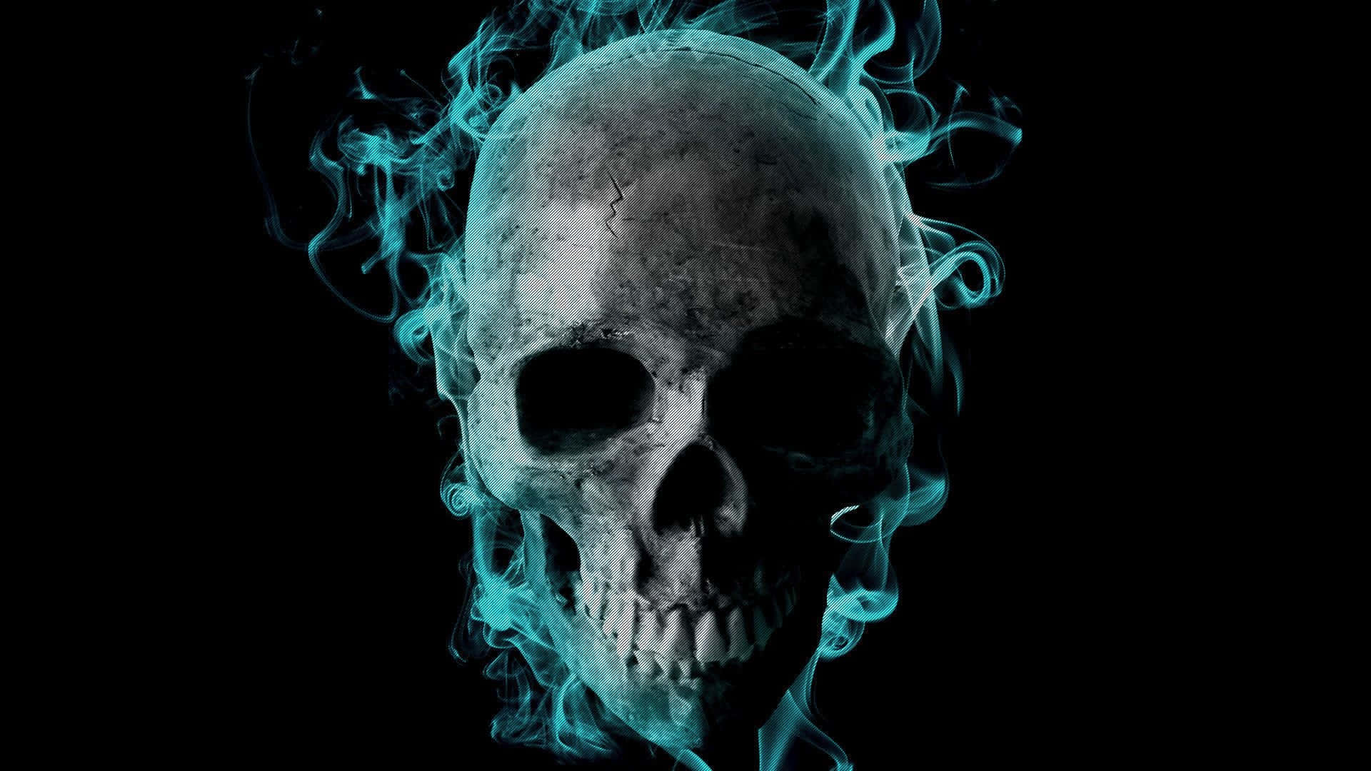 A Daring and Awesome Skull Design Wallpaper