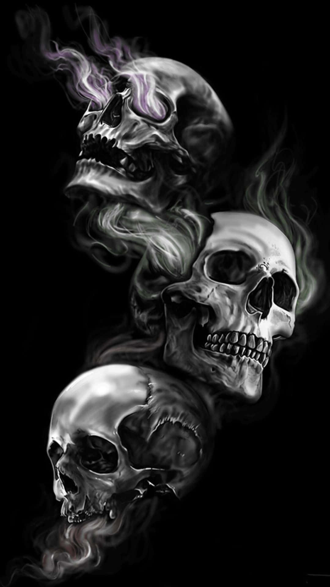 A Memento of Life—Awesome Skull Wallpaper