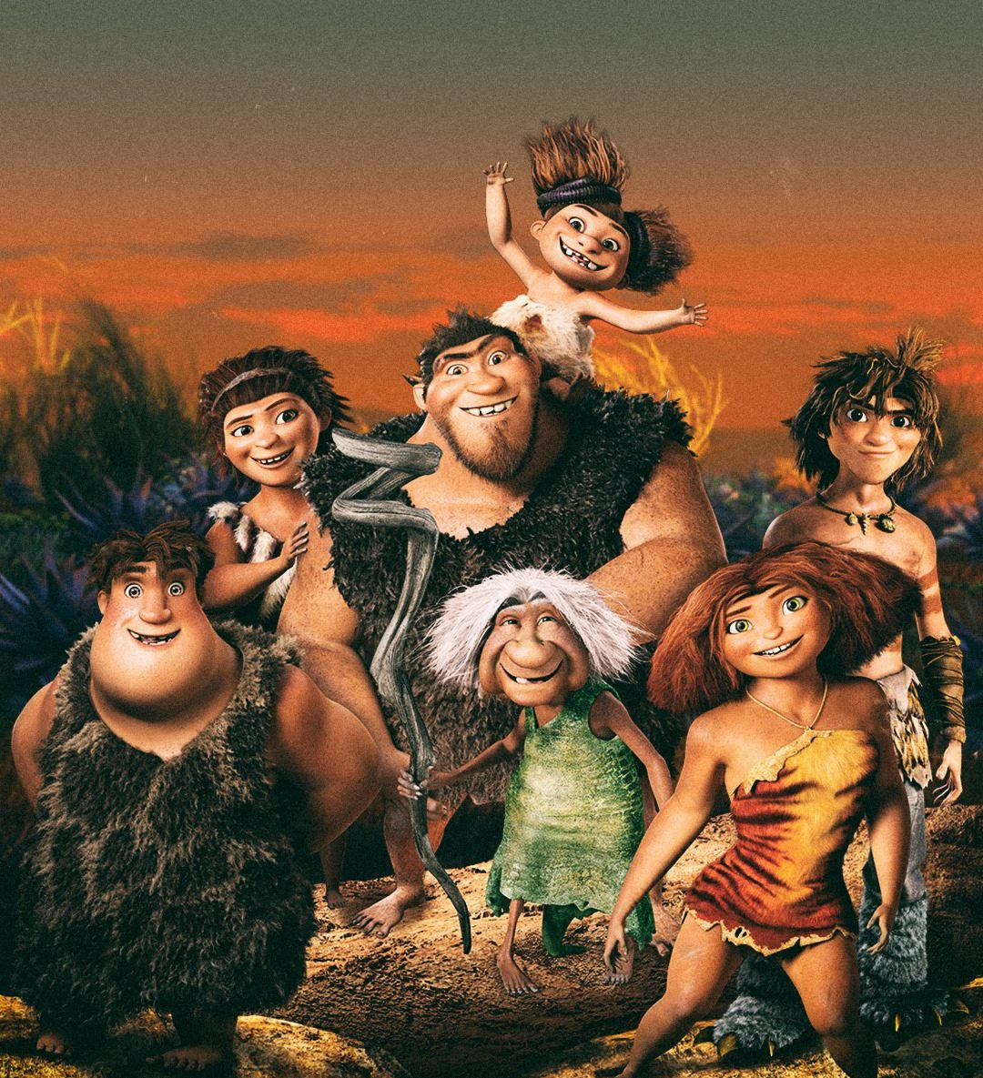 "The Close-knit Prehistoric Family - The Croods" Wallpaper