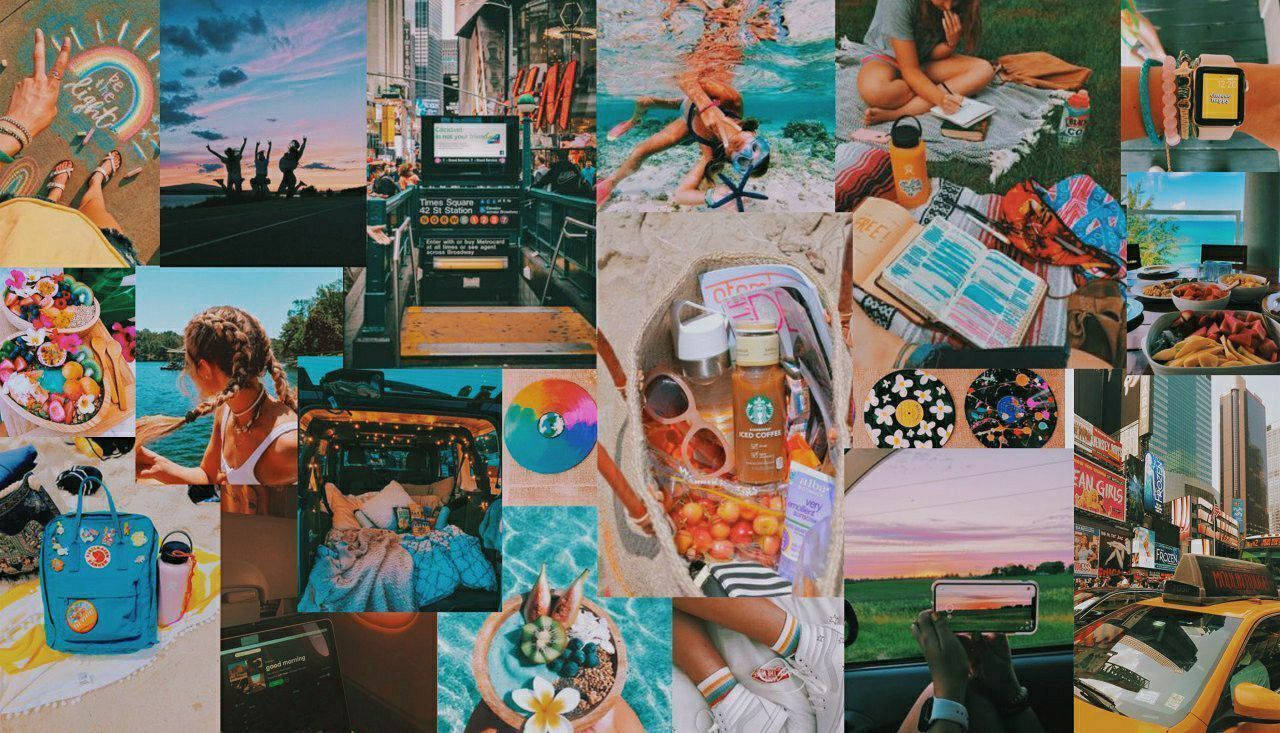 Awesome Vacation Summer Collage Wallpaper