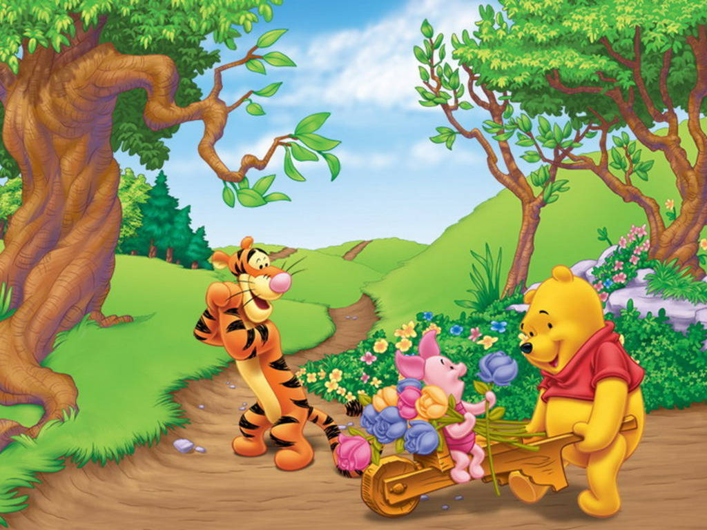 Awesome Winnie The Pooh Iphone Display Background