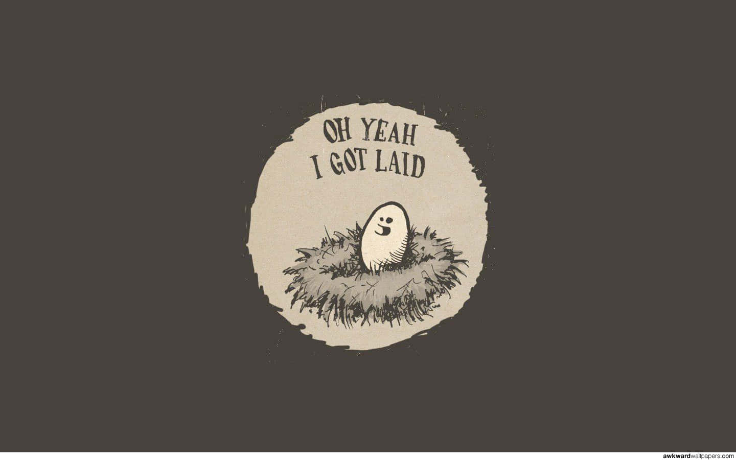 Awkward Egg On A Nest Wallpaper