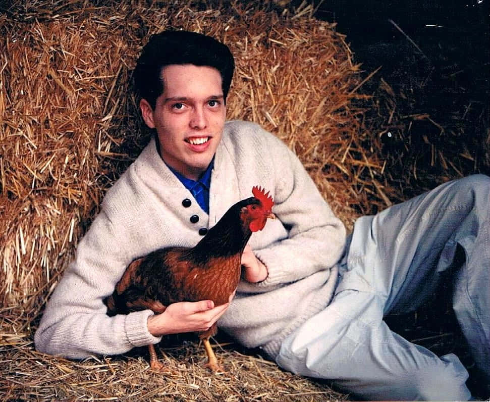 Awkward Glamour Shot With Chicken Picture