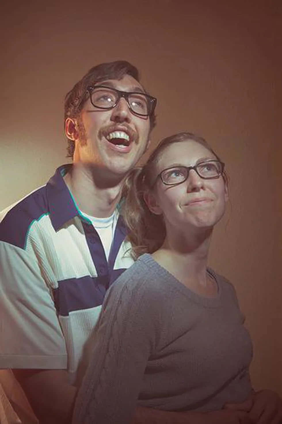 Couple Looking Up Awkward Picture