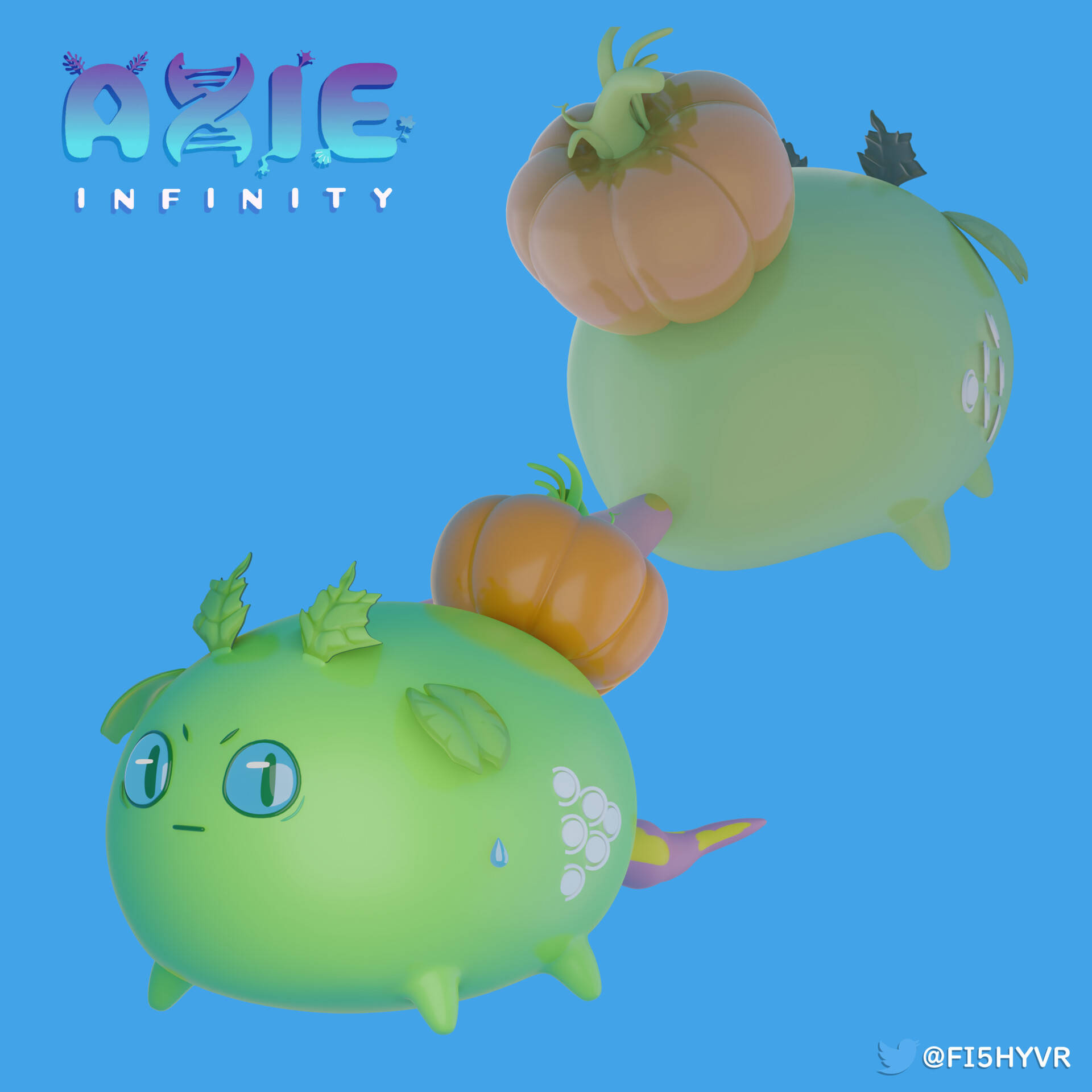 Axie Infinity 3d Plant Pumpkin