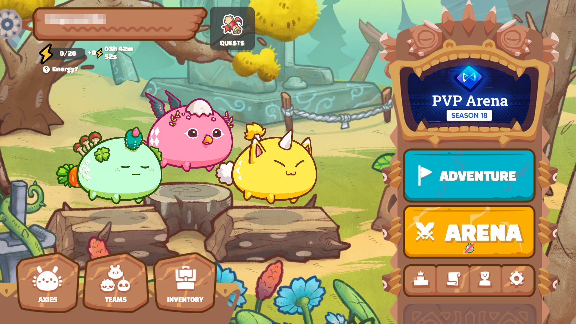 Axie Infinity Game Interface