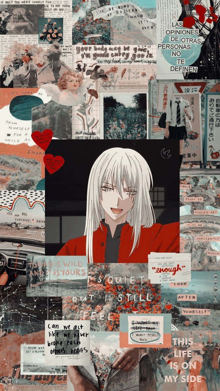 Ayame Sohma Collage Kunst Achtergrond