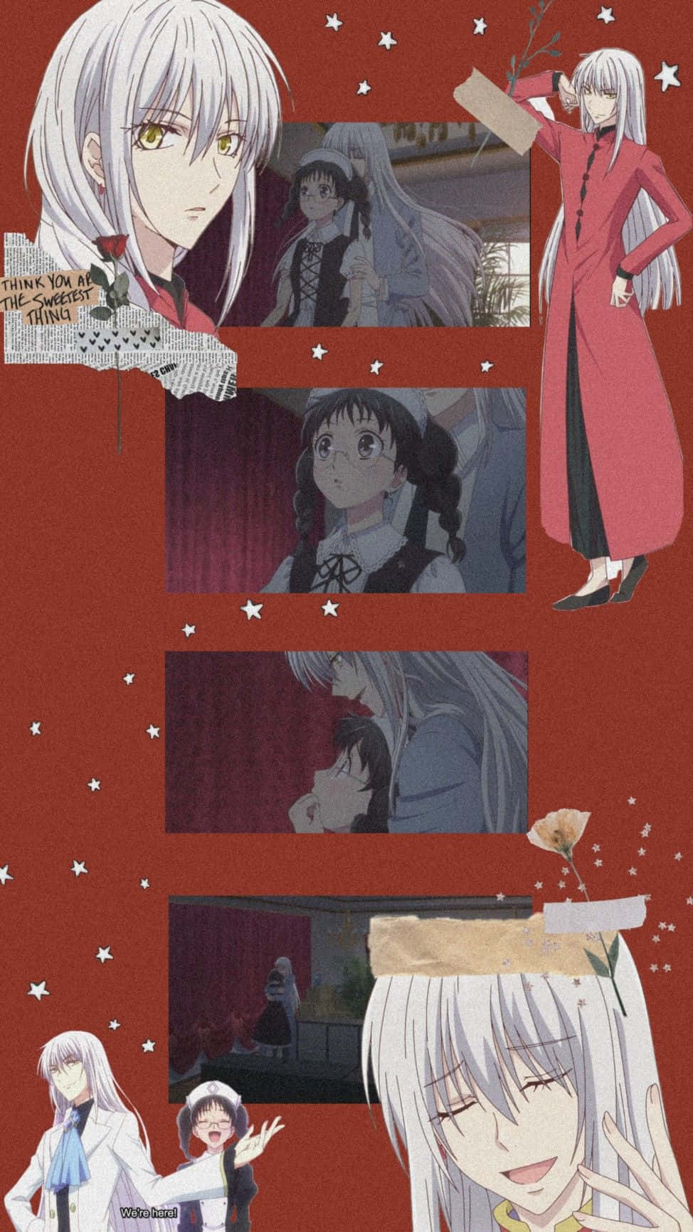 Collagede Ayame Sohma - Anime Fruits Basket Fondo de pantalla