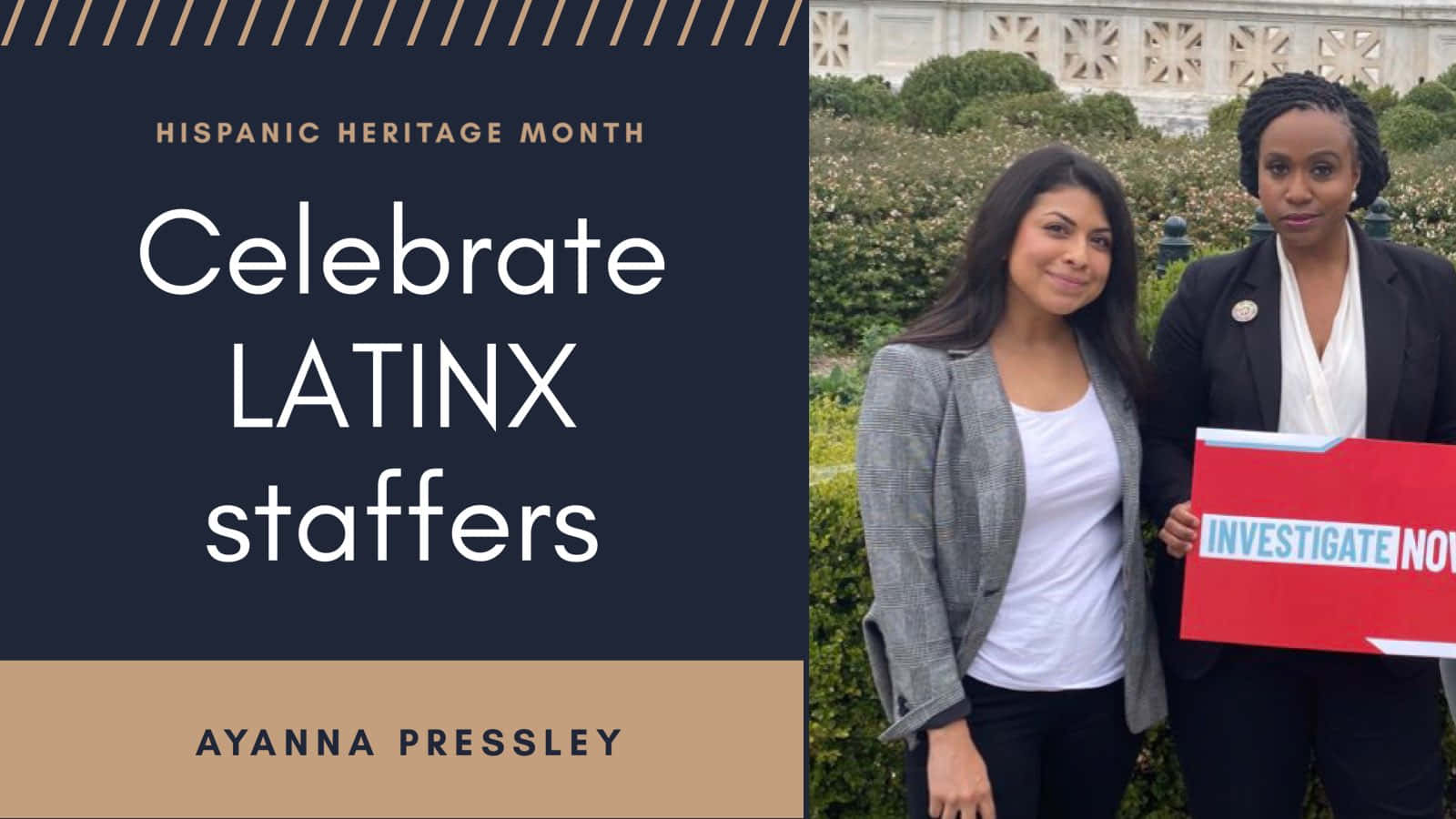 Fejr Latinx ansatte med Ayanna Pressley Wallpaper