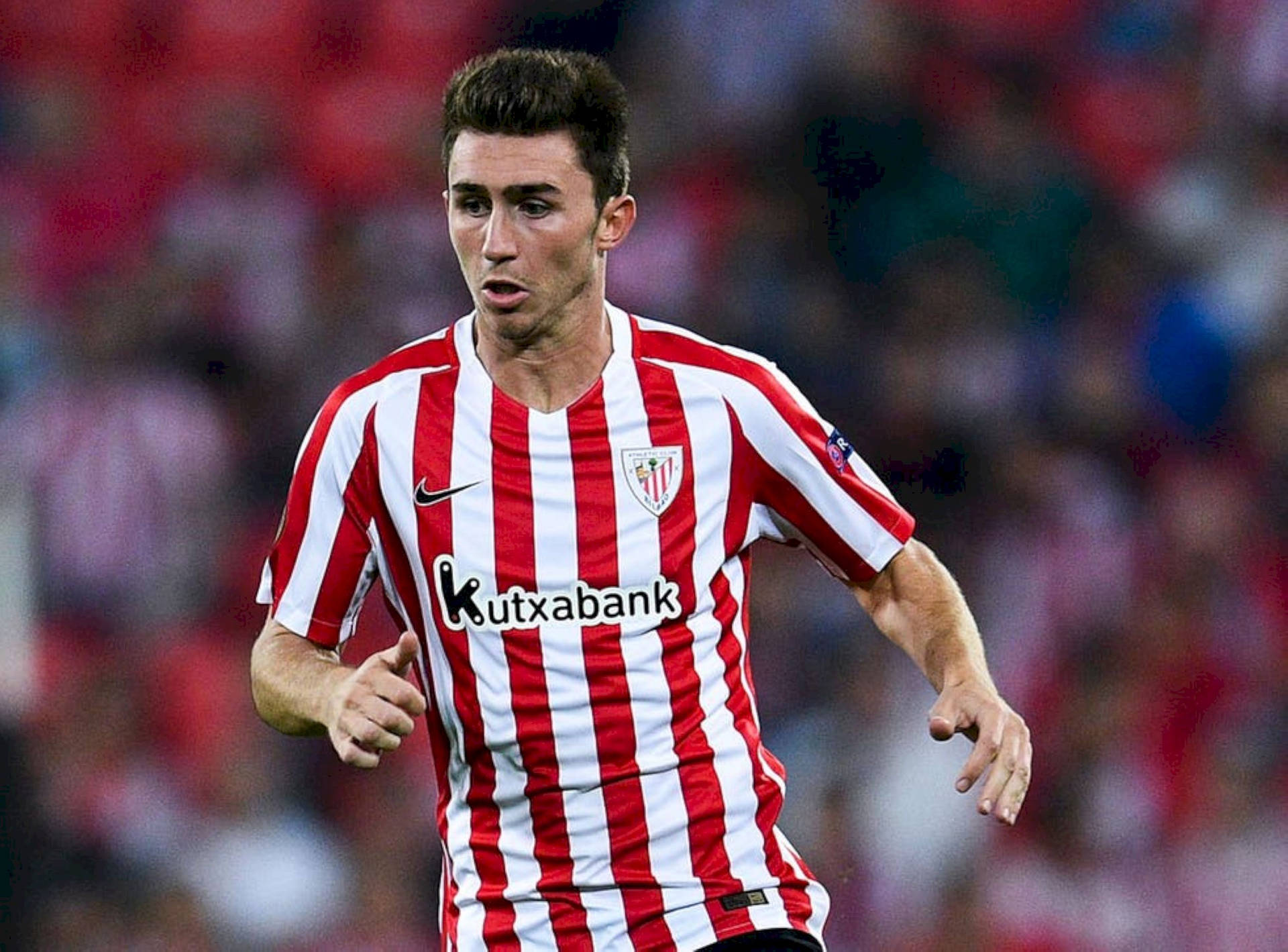 Aymeric Laporte In Striped Jersey Wallpaper