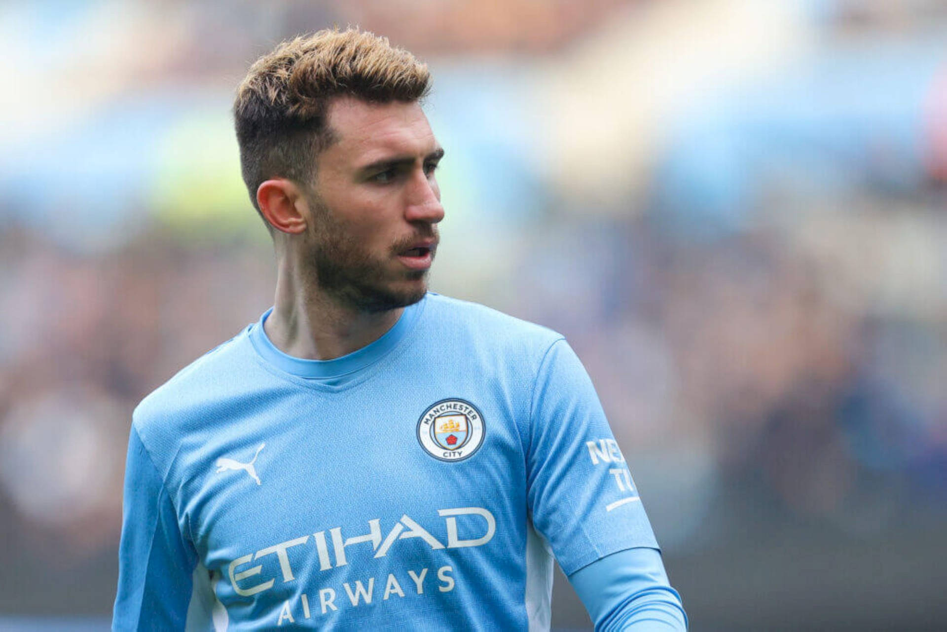 Aymeric Laporte Looking To The Side Wallpaper