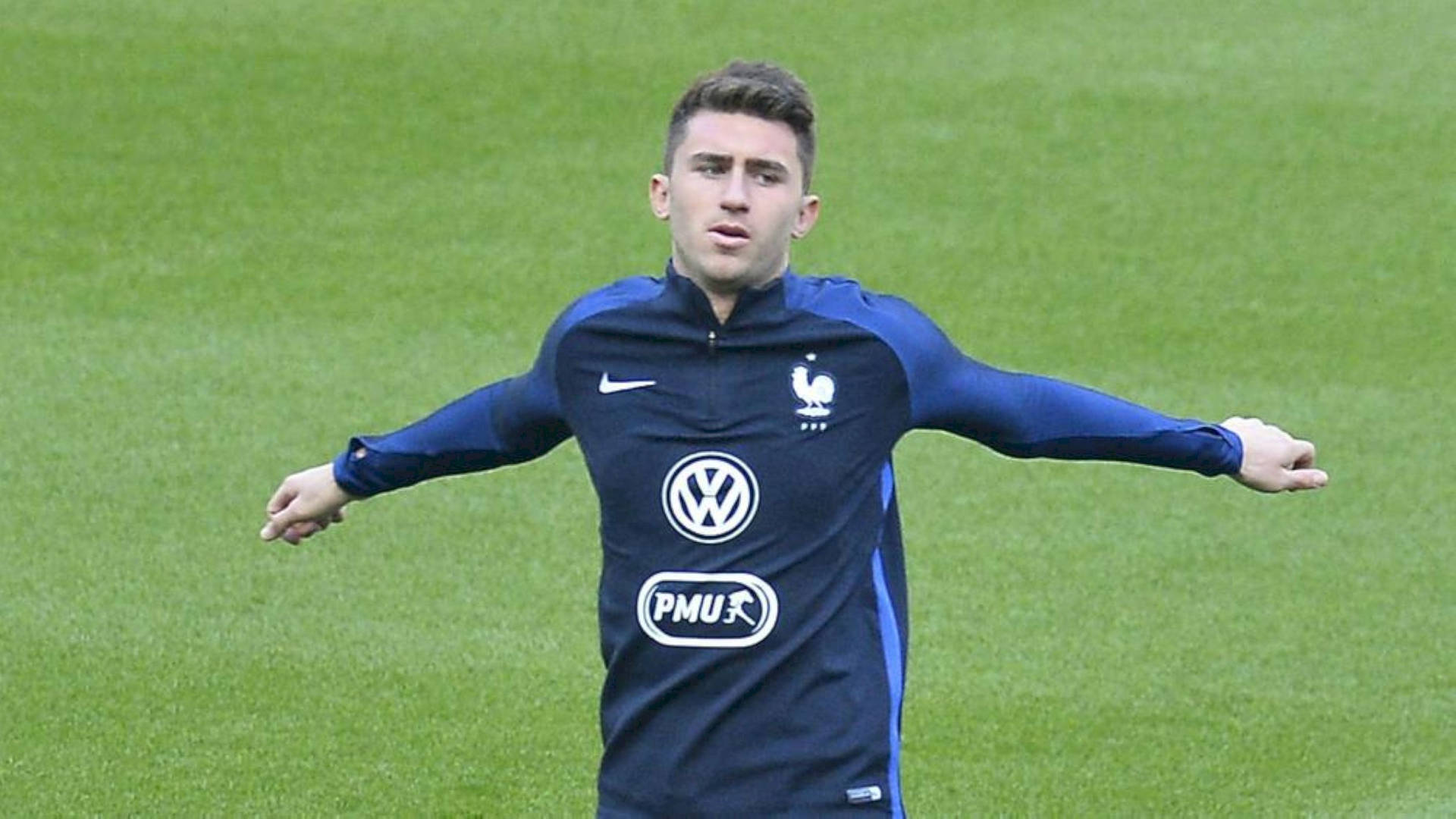 Aymeric Laporte Stretching Arms Wallpaper