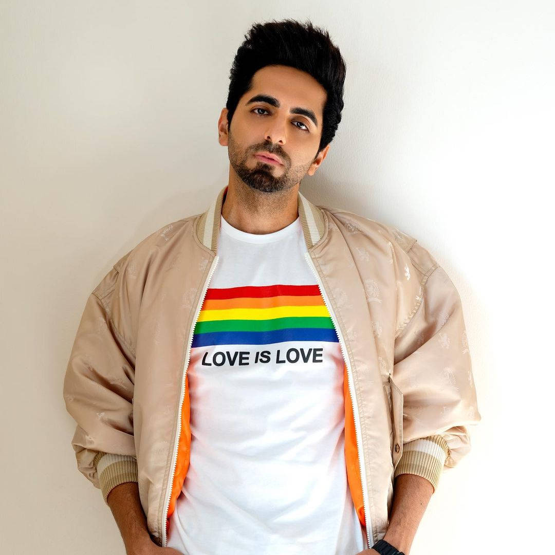 Ayushmann Khurrana In Rainbow Shirt