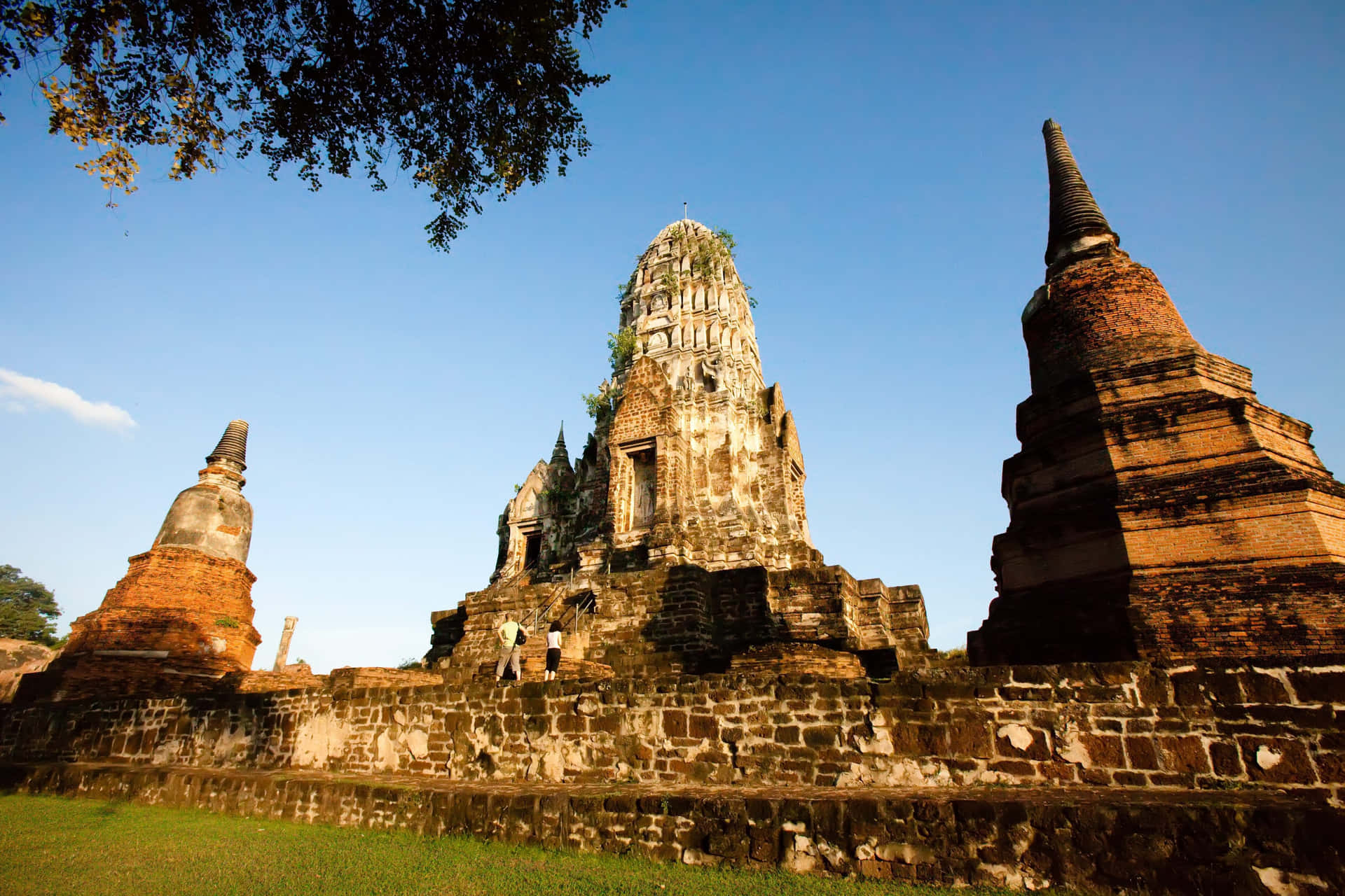 Ayutthaya Historical Park Ancient Temples Thailand Wallpaper