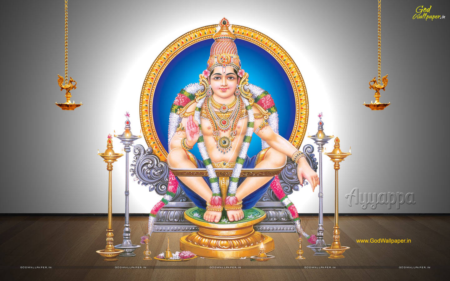 Ayyappan Hinduistiske Guddom Wallpaper
