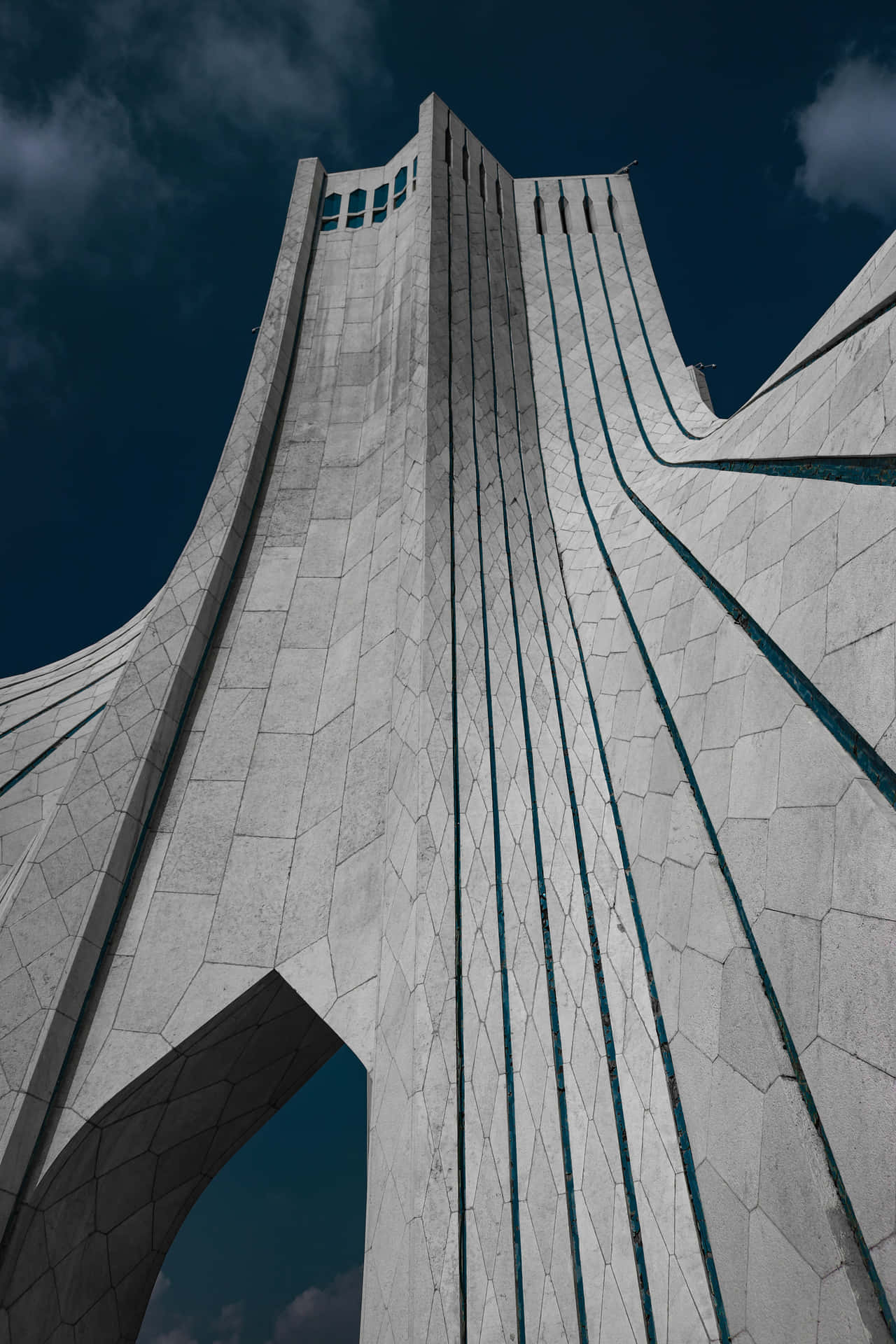 Azadi Tower Gray Structure Wallpaper