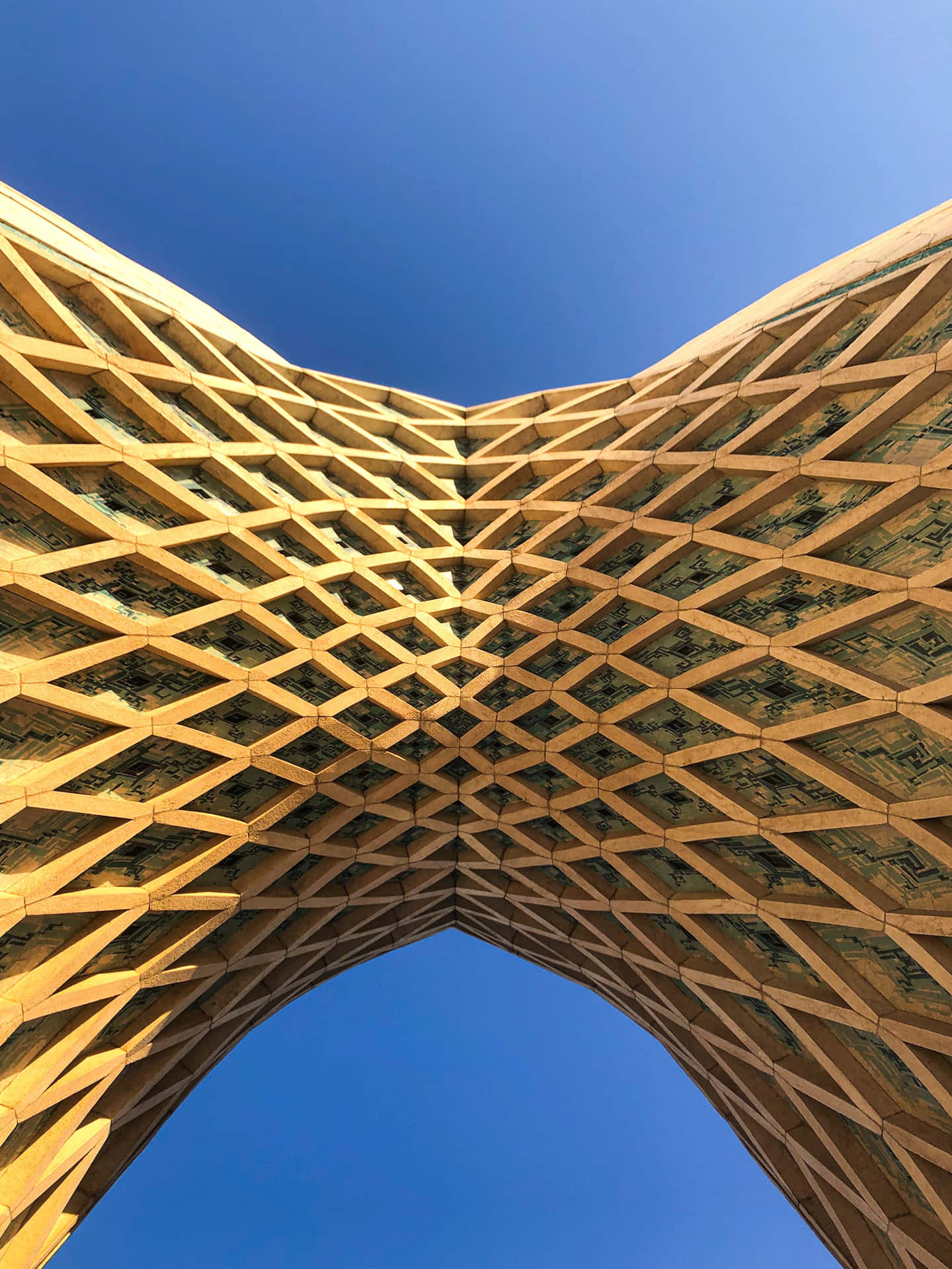 Azadi Tower Intricate Underside Picture