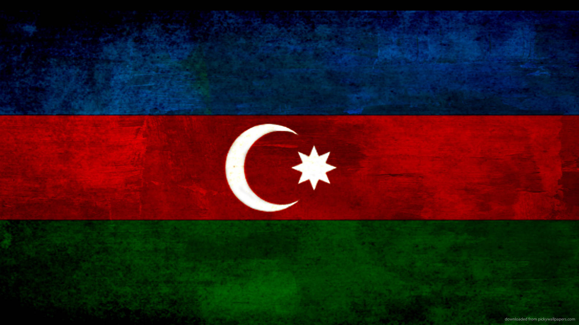 Azerbaijan Flag Art