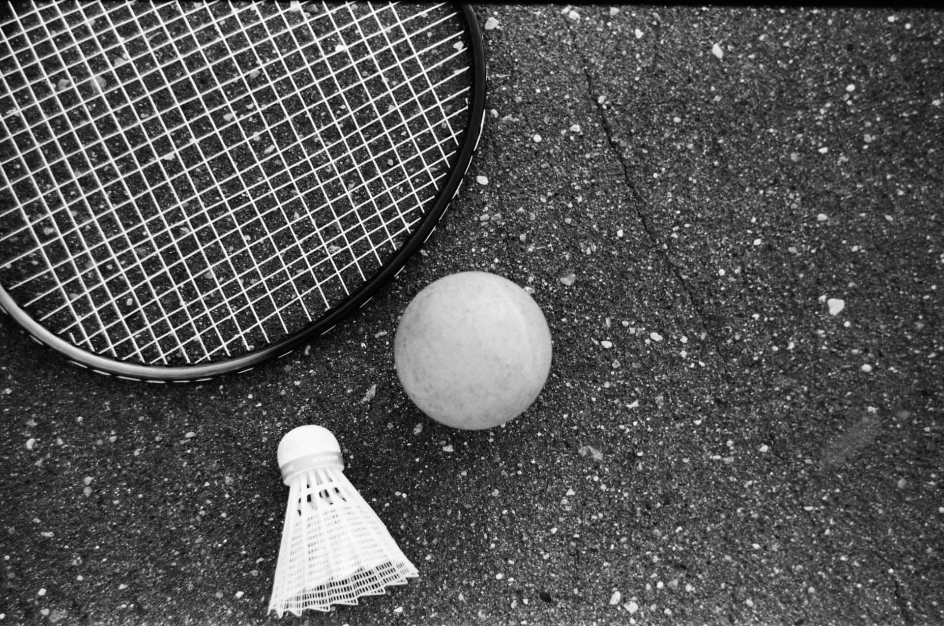 Azionemozzafiato Del Badminton.